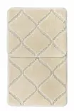 Badrumsmatta Set Mijölnir Krämvit 100% Polypropylen Halkfri 50x80 cm & 40x50 cm - Badrumsmattor och våtrumsmattor - 8684283557622 - 6