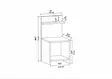 Sängbord Hanah Home Ullman Antracit Spånskiva 35,6x37,4x72 cm - Nattduksbord - 8683743120062 - 6