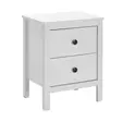 Sängbord Hanah Home Kmd992Bb Vit Spånskiva 46x66x44 cm - Nattduksbord - 8684282333302 - 1