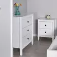 Sängbord Hanah Home Kmd992Bb Vit Spånskiva 46x66x44 cm - Nattduksbord - 8684282333302 - 2