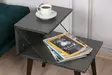 Sängbord Hanah Home Cross Antracit Spånskiva 50x55x40 cm - Nattduksbord - 8683342427562 - 5
