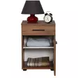 Sängbord Hanah Home Kmd511Oo1 Valnöt Spånskiva 40x57x39 cm - Nattduksbord - 8684282333272 - 7