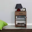 Sängbord Hanah Home Kmd511Oo1 Valnöt Spånskiva 40x57x39 cm - Nattduksbord - 8684282333272 - 4