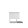 Sängbord Hanah Home Yasso Vit Spånskiva 46,8x36,8x33 cm - Nattduksbord - 8681181980712 - 5