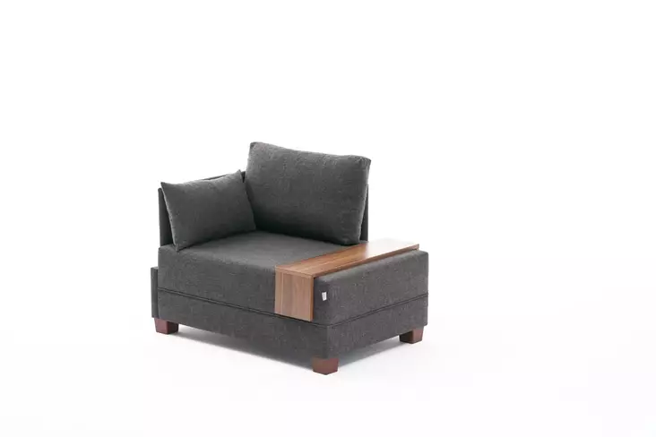 Fåtölj Atelier del Sofa Fly Antracit Polyester och Bomull 100x75x80 cm - Soffor - 8682870869172 - 1