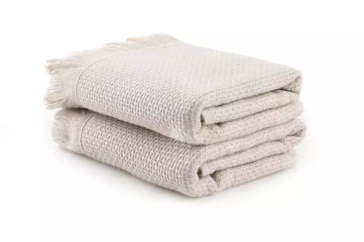 Tvätthandduk Set Mijölnir Beige 100% Mikrobomull 40x60 cm - Handdukar - 8684282254232 - 1