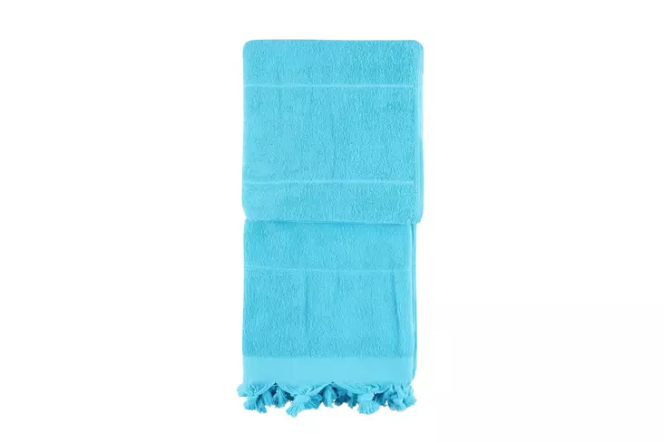 Fouta Mijölnir Turkos 100% Bomull Hög Vattenabsorption 95x180 cm - Handdukar - 8683342757102 - 1