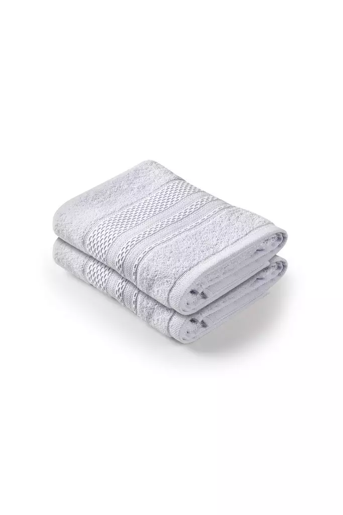 Handduk Set Mijölnir Grå 100% Bomull 50x90 cm & 50x90 cm - Handdukar - 8684283056712 - 1