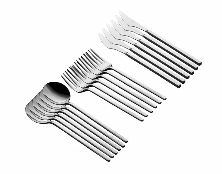 Bestickset Hermia Patara18 Krom Rostfritt Stål 18 Delar - Bestick och serveringsredskap - 8684283557912 - 1