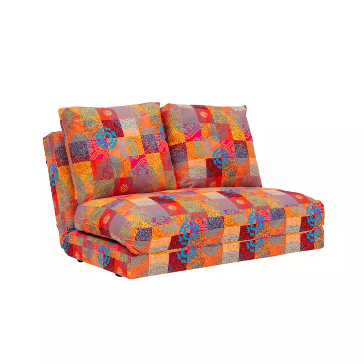 2-sits bäddsoffa Atelier del Sofa Taida Multicolor Patchwork Digitaltyg 185x120x cm - Bäddsoffor - 8683342978002 - 1