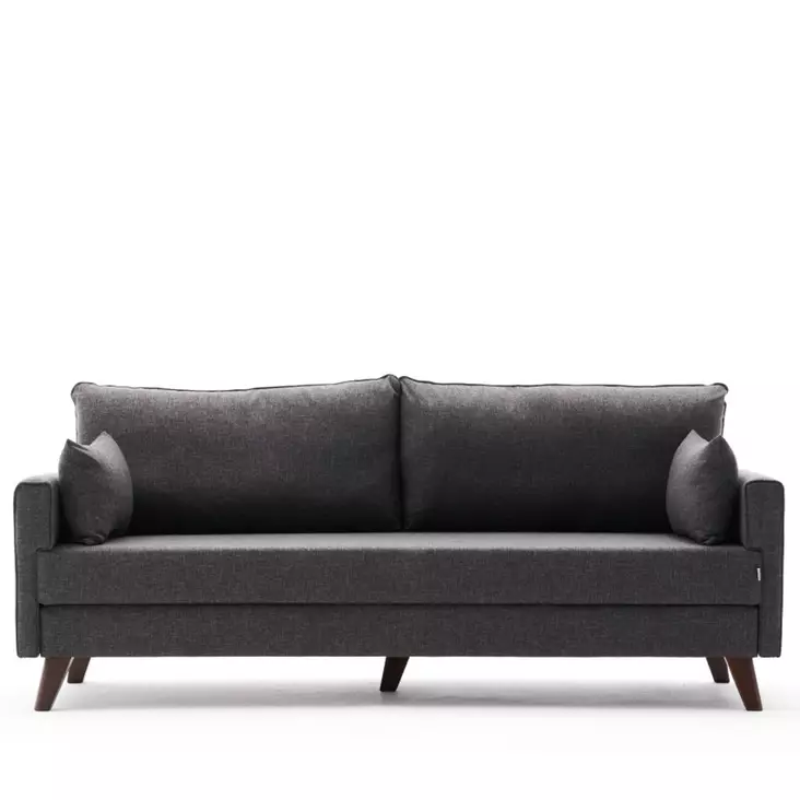 3-sits bäddsoffa Atelier del Sofa Bella Antracit Polyester 208x81x85 cm - Bäddsoffor - 8682870815582 - 1