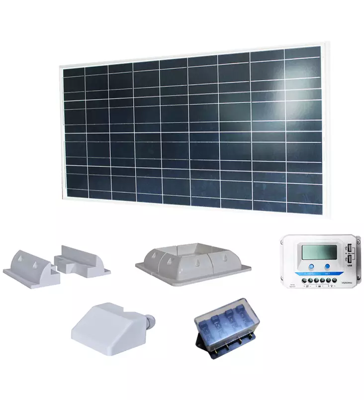 Aurinkopaneelisetti 160W matkailuajoneuvoihin - Solpaneler och solfångare - 6438014245942 - 1