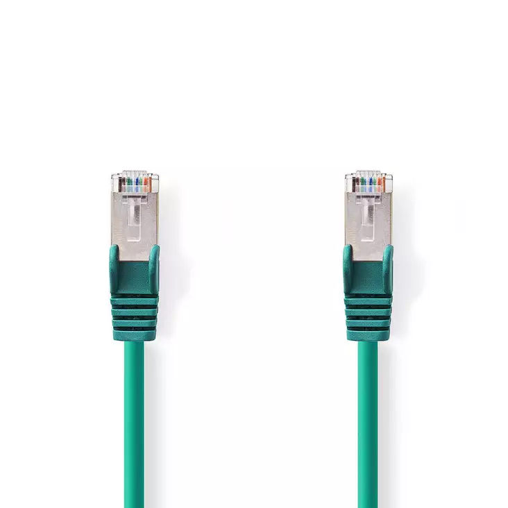 CAT6 Nätverkskabel | RJ45 hane | RJ45 hane | S/FTP | 7.50 m | Rund | LSZH | Grön | Plastpåse - Dator och nätverk - 5412810277582 - 1