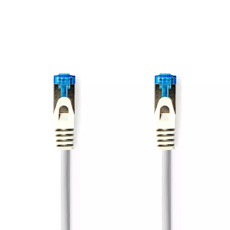 CAT6a nätverkskabel | S/FTP | RJ45 hane | RJ45 hane | 0.50 m | Snagless | Rund | LSZH | Grå | Kuvert - Dator och nätverk - 5412810325832 - 1