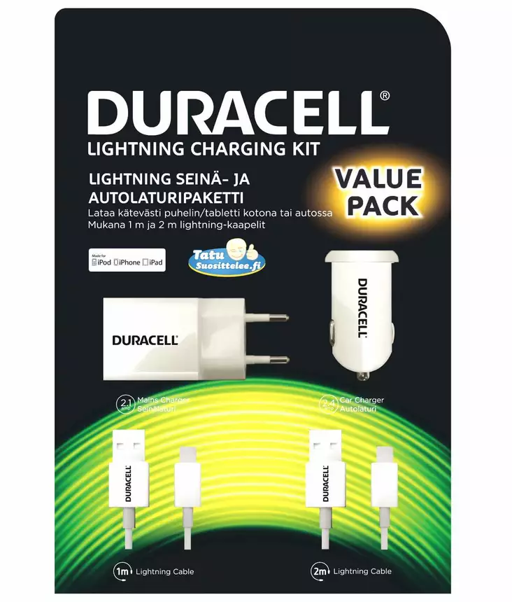 Apple laddare för bil och hem - Laddare - 5055190177402 - 1