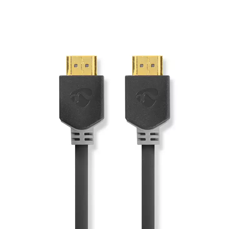 High Speed HDMI kabel med Ethernet | HDMI Kontakt | HDMI Kontakt | 4K@60Hz | ARC | 18 Gbps | 2.00 m | Rund | PVC | Antracit | Låda - HDMI-kablar - 5412810264452 - 1