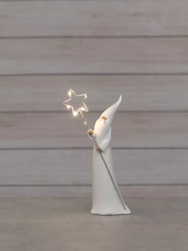 Joulupukki ja Led-valosauva - Juldekorationer och textilier - 6410416194912 - 1