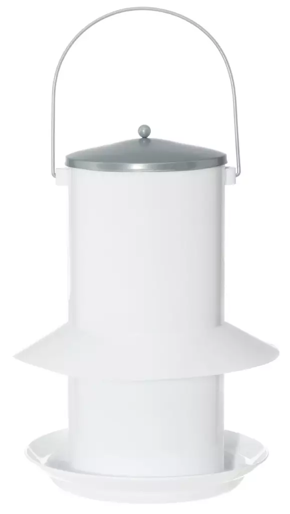 Jyv=C3=A4sy=C3=B6tin P=C3=B6ntt=C3=B6 34 cm valkoinen ter=C3=A4s - Fågelmatning - 6410413219892 - 1