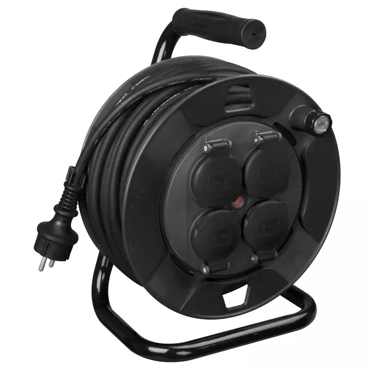 Kabelvinda 4-uttag 20 m - Elledningar och kablar - 6418536017692 - 1