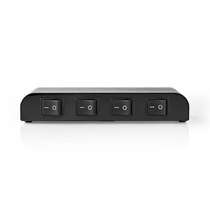 Högtalar kontrollboxen | 4-Port port(s) | Terminalklämmor | Högtalarimpedans: 4-16 Ohm | Maxlast per Kanal: 200 W | Aluminium | Svart - Ljudomkopplare och fördelare - 5412810315642 - 1