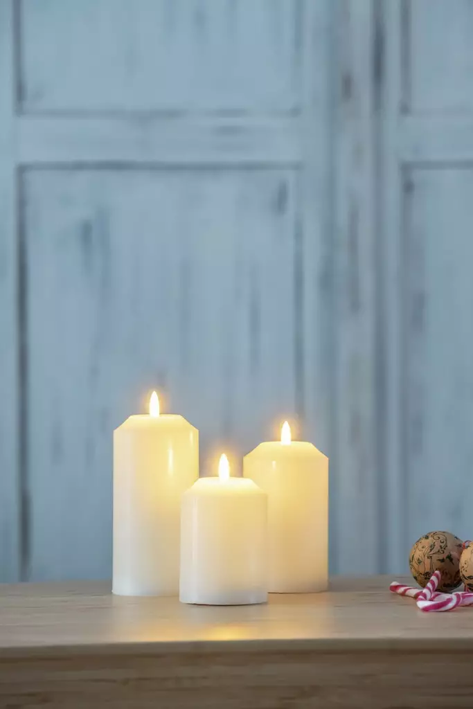 Koristekynttil=C3=A4 3-setti Nona Airam - Dekorationsljus - 6435200279712 - 1