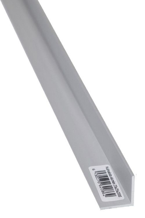 Kulmalista alumiini 25x25x2000 - Bruksjärn och aluminiumprofiler - 6430070620862 - 1