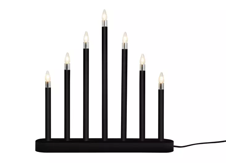 Kynttelikk=C3=B6 Mila led 7-OS. musta - Ljusstakar - 6435200288752 - 1