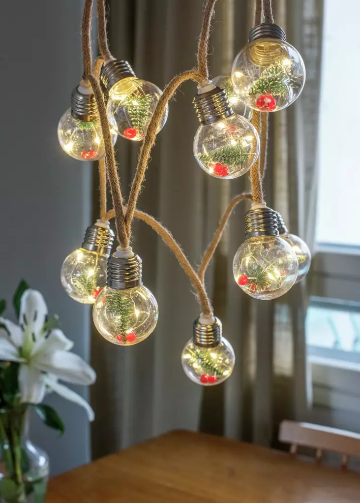 Dome lamppusarja 10 led 1,35m - Dekorationsljus - 6435200280022 - 1