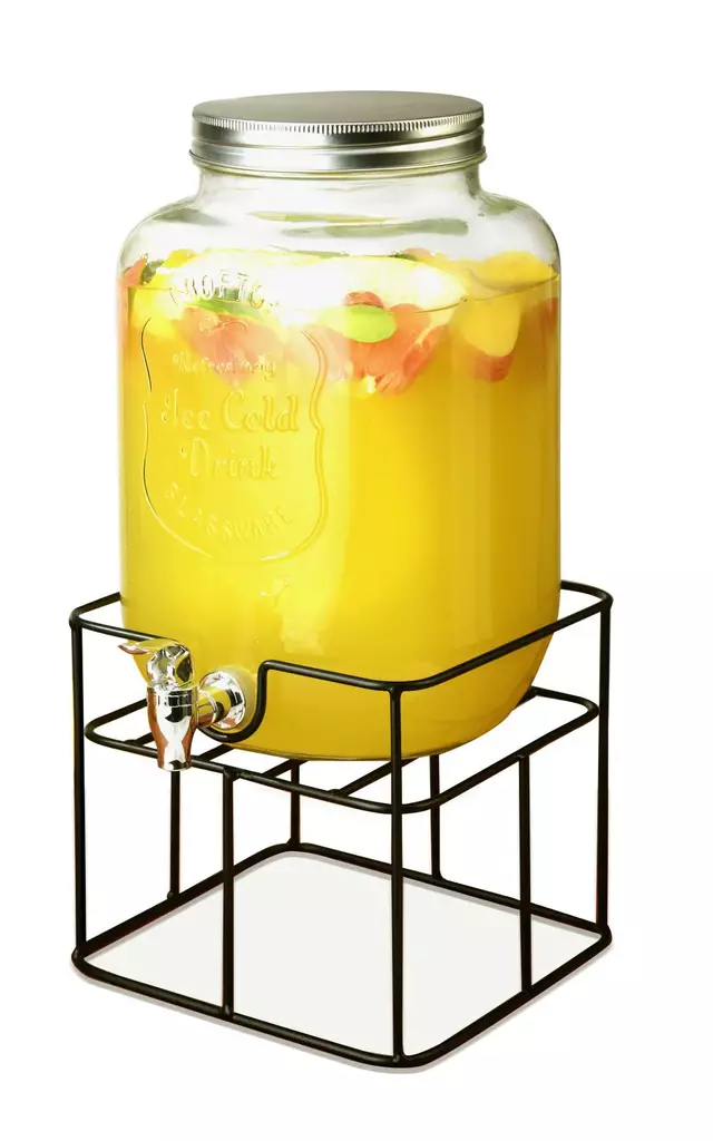 Lasi-astia hanalla 5L telineess=C3=A4 - Serveringsfat - 6438168097732 - 1