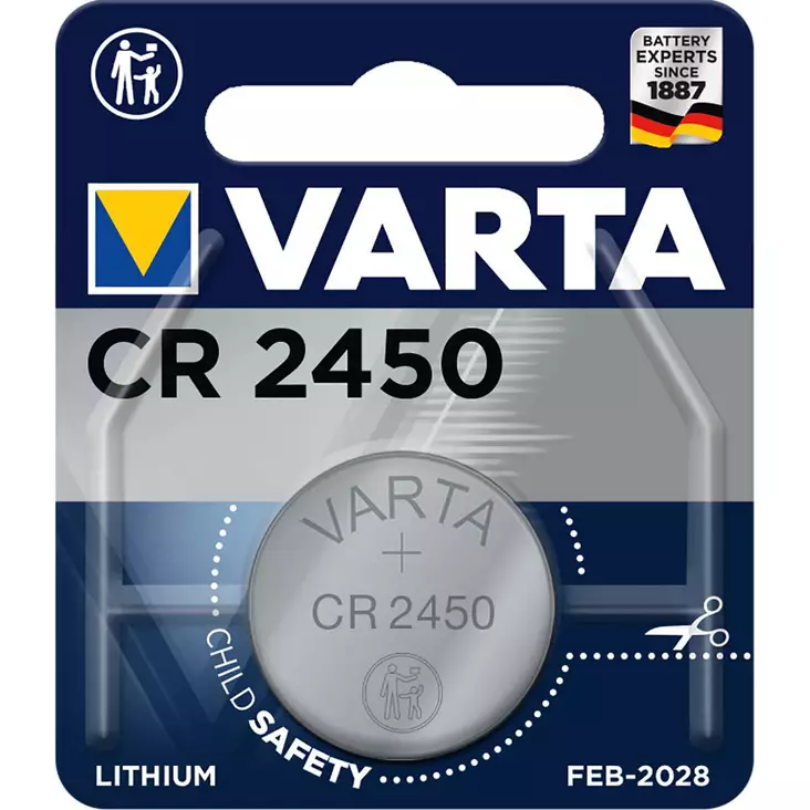 Litium Knappcellsbatteri CR2450 3 V 1-Blister - Knapparbatterier - 4008496270972 - 1