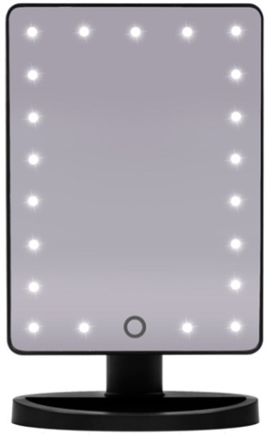 Lumio Lights desktop sminkspegel med LED-ljus, svart - Sminkverktyg - 6438014385532 - 1