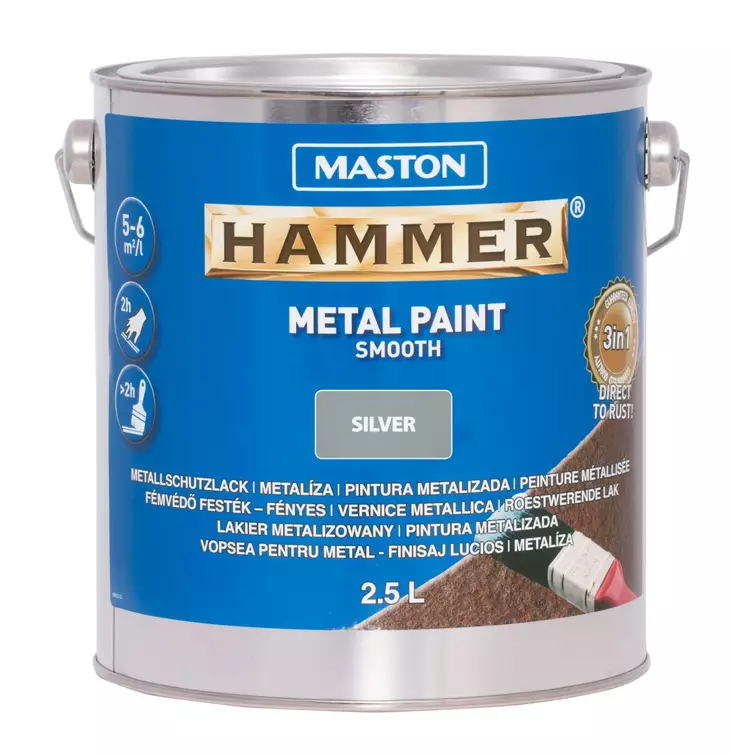 Maali Hammer Sile=C3=A4 hopea 2.5 L - Metall- och möbelmålningar - 6412490012182 - 1