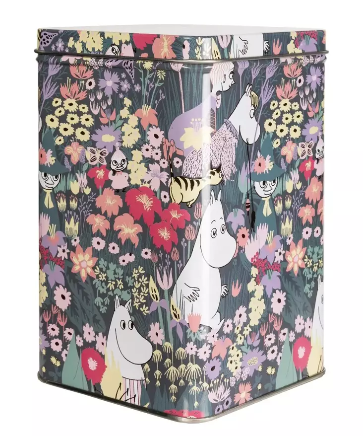 Kahvipurkki Muumi Leinikki neli=C3=B6 - Dagliga köksartiklar - 6416550227622 - 1