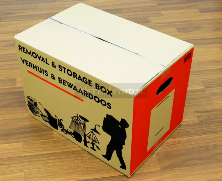 Flyttlåda kartong 5 st - Förpackning och paketering - 8711295404412 - 1