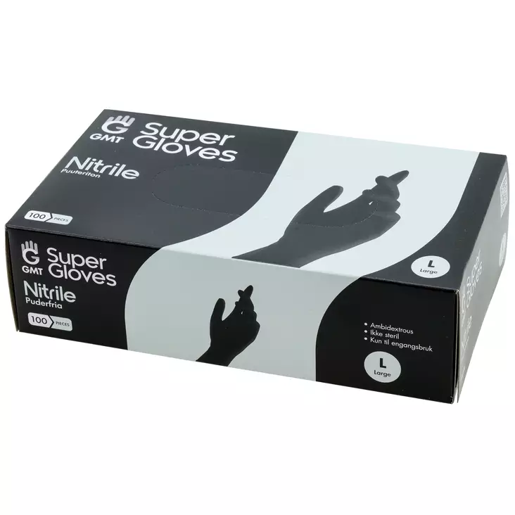 Nitriilik=C3=A4sineet L 100kpl - Engångshandskar - 6438168114422 - 1