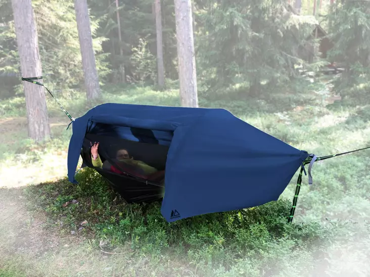 Riippumatto Rain Hammock Blueberry, Out-Zone - Tält, skydd, hängmattor - 6438014303352 - 1