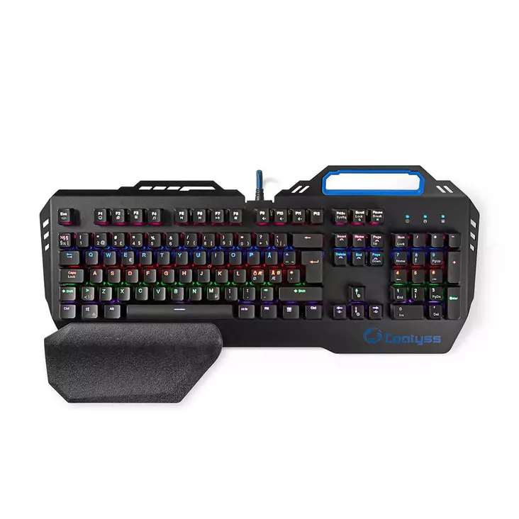 Trådat Gaming Tagentbord | USB | Mekaniska Nycklar | RGB | Nordisk | ND Layout | USB ström | Strömkabel längd: 1.70 m | Spel - Spelprodukter - 5412810316052 - 1