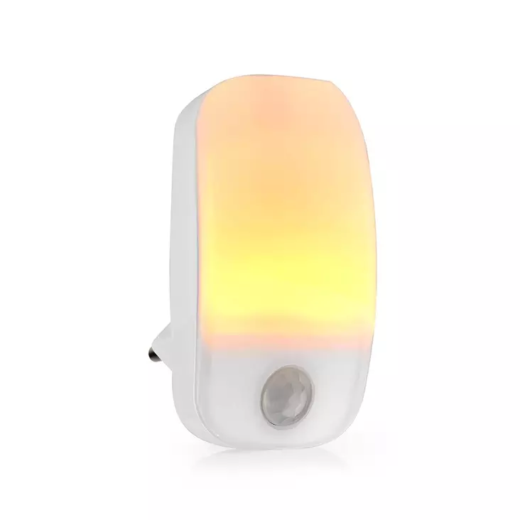 Plug-In LED Natt Belysning | Rörelsesensor | Dag / natt sensor | 0.55 W | 11 lm | Varm Vit - Nattlampor - 5412810418442 - 1