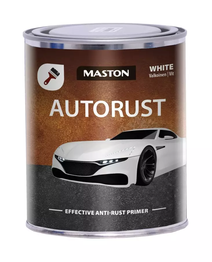 Pohjamaali Maston AutoRust valkoinen 750 - Rostskydd - 6412490042202 - 1