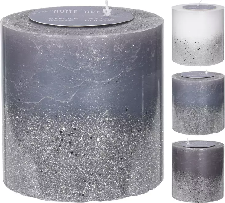 P=C3=B6yt=C3=A4kynttil=C3=A4 hopeahippu 14x14cm - Ljus och lyktor - 8719987652622 - 1