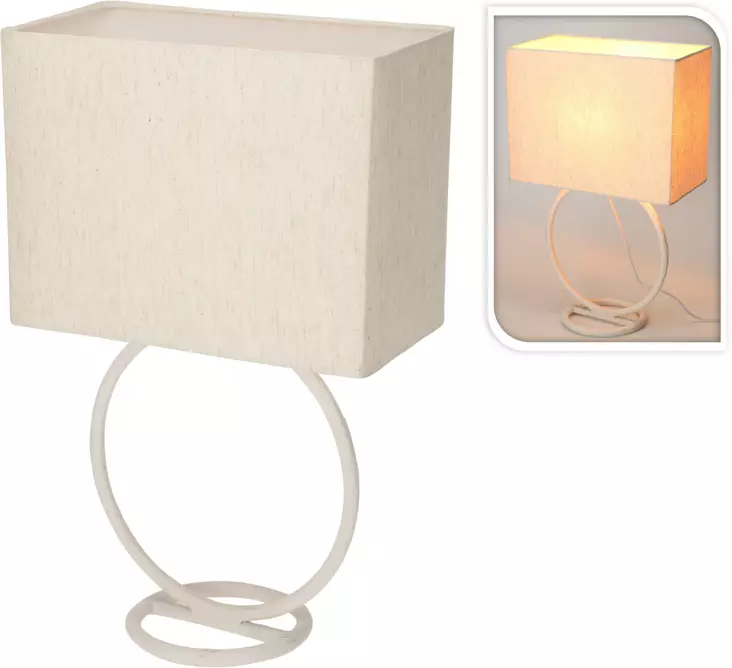 Bordslampa Ring 30x48cm gräddvit - Golv- och bordslampor - 8720573750622 - 1