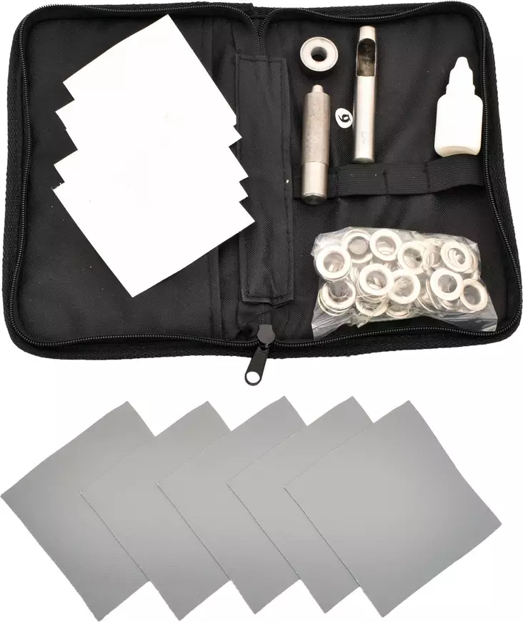 Peitteen paikkaussarja harmaa=20 - Presenningstält och hallar - 6438014186832 - 1