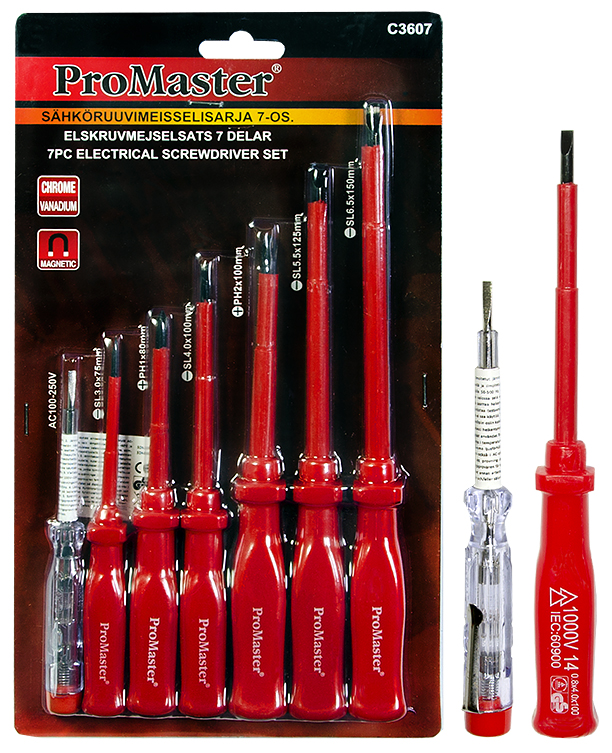 Elskruvmejselsats 7 delar - Skruvmejslar - 6420286836072 - 1