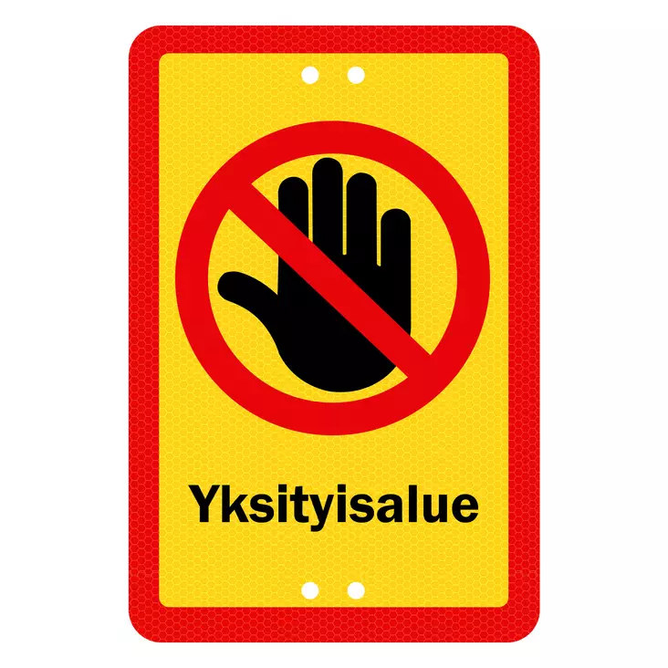 Sekure 2mm 20x30cm aluminiumskylt "Privat område" - Vägvisare och varningsskyltar - 6438014353692 - 1