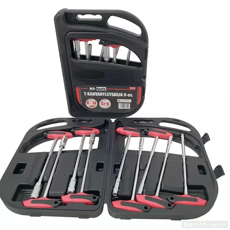 T-handtag hylsnyckelsats 9-delar - Hylsor och hylsats - 6430013068102 - 1