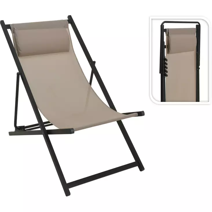 Taittotuoli kangasistuin - Trädgårdsstolar och soffor - 8720573510202 - 1