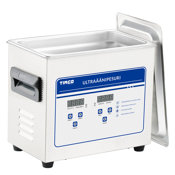 TIMCO 3,2L INOX ULTRA=C3=84=C3=84NIPESURI | Ultraljudstv=C3=A4tt 3,2 L=
Timco INOX - Ultraljudstvättar - 6438014211572 - 3