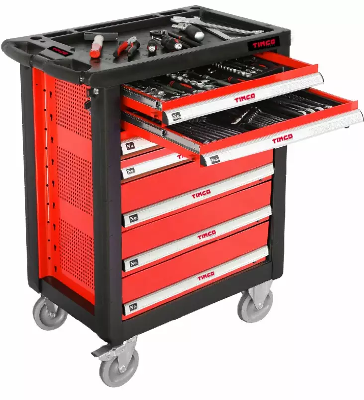 Ty=C3=B6kaluvaunu Timco 221-osainen - Verktygsvagnar - 6438014140582 - 1