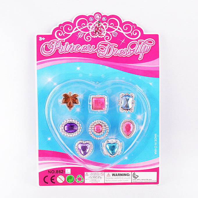 Diamantringar 8 st - Leksaker och barntillbehör - 6438484002762 - 1