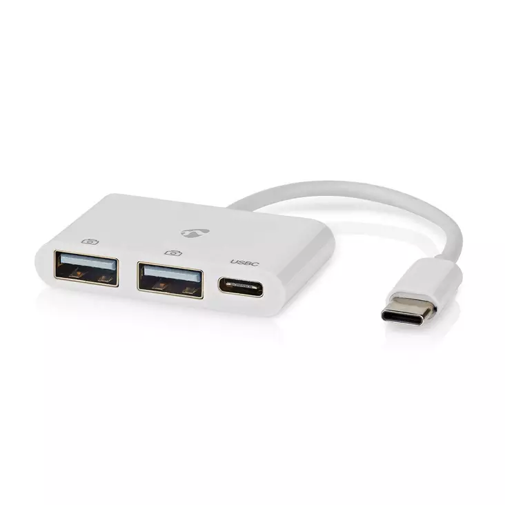 USB-hubb | 1x USB-C | 1x USB-C / 2x USB 2.0 A Female | 3-Port port(s) | USB ström - Dator och nätverk - 5412810416042 - 1